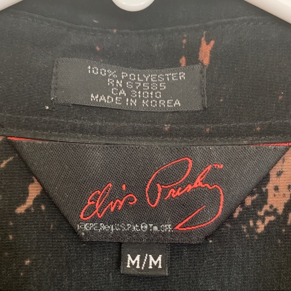 Elvis Presley iconic button down collard mens shirt - Picture 3 of 4